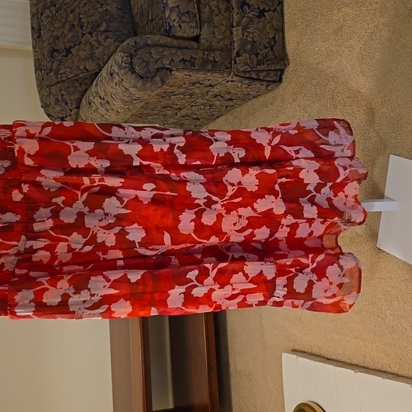 Torrid Red Floral Midi Dress - Picture 7 of 16